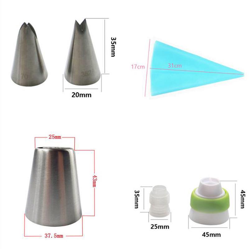 27 Pcs Set Russian Tulip Icing Piping Nozzles Leaf Pastry Cake Decorating Tool