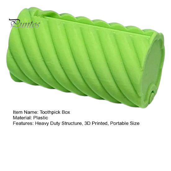 3D Printed Toothpick Dispenser Heavy Duty Plastic Toothpick Holder Portable Home Office Restaurant Desktop Toothpick Organizer Container