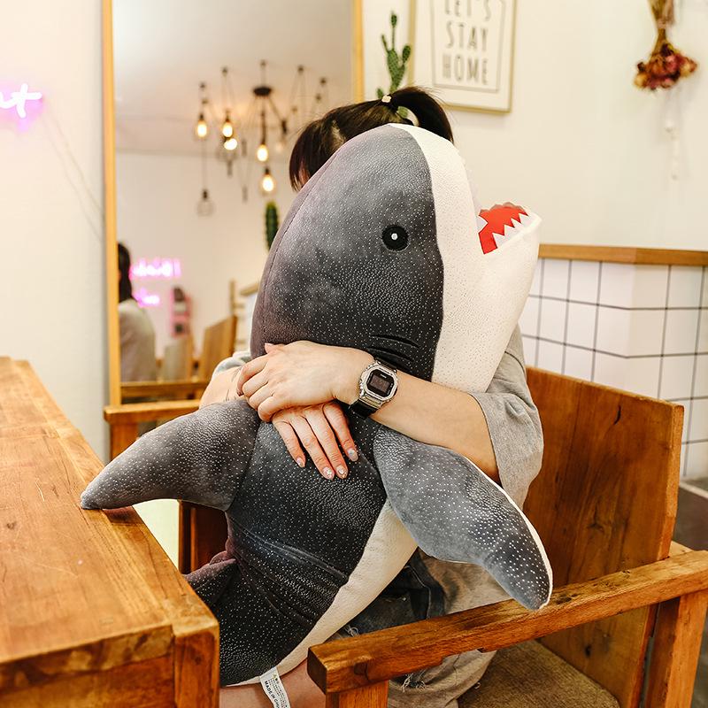 Rainstorm Shark Plush Toy - Marine Life Figure Children's Hug Pillow Birthday Gift Doll
