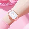 Simple And Skin-Friendly Silicone Belt Female Student Style High Value Summer Square Quartz Waterproof Watch