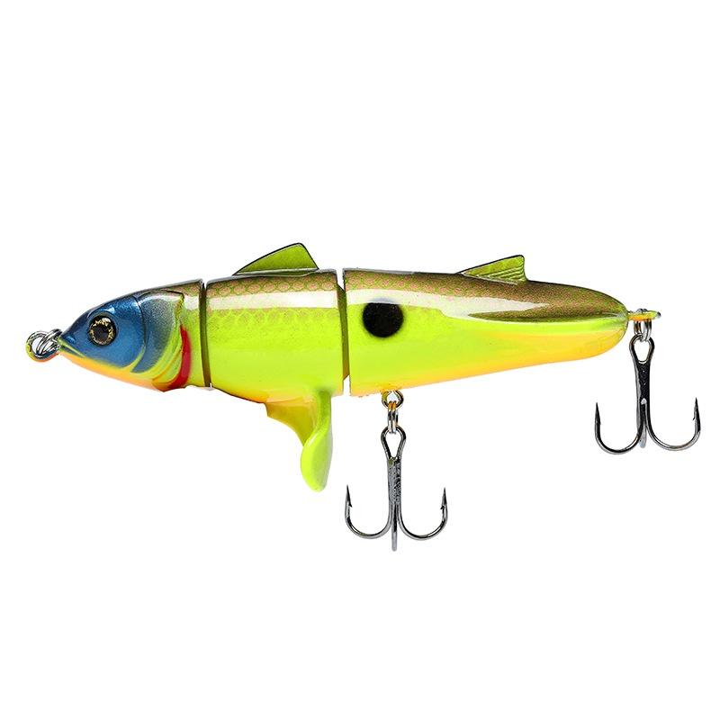 Bionic Ternary Lure Form Hard Bait Double Hook Fish Shape Abs Decoy Gear Fishing