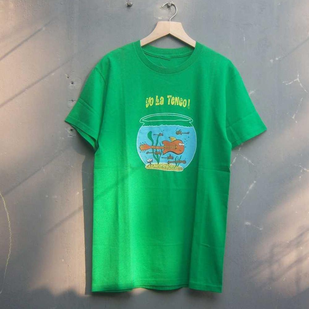 Vintage 00s Yo La Tengo Short Sleeve Cotton Green All Size  OM640 Unisex T-Shirt XXXXL