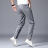 Men's Casual Plaid Elastic Trousers - Korean Style