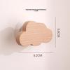 Japanese Cute Animal Wooden Wall Hook - Moon Cartoon Design Nordic Decor