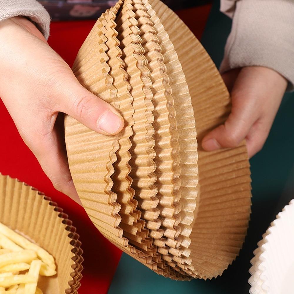 Air Fryer Disposable Paper  For Air Fryer Cheesecake Air Fryer Accessories Parchment Wood Pulp Steamer Baking Paper