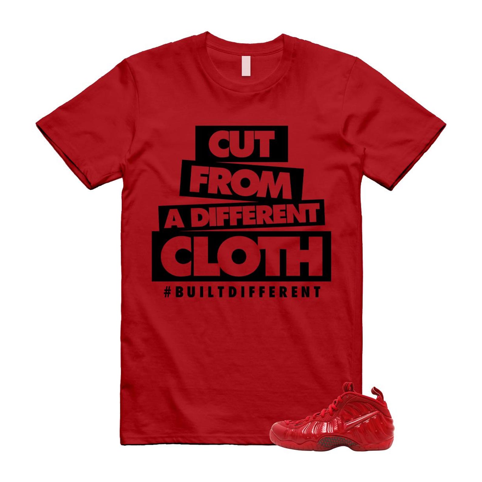 Foamposite Red October Black 2026 Air Pro T Shirt Match CLOTH 4XL