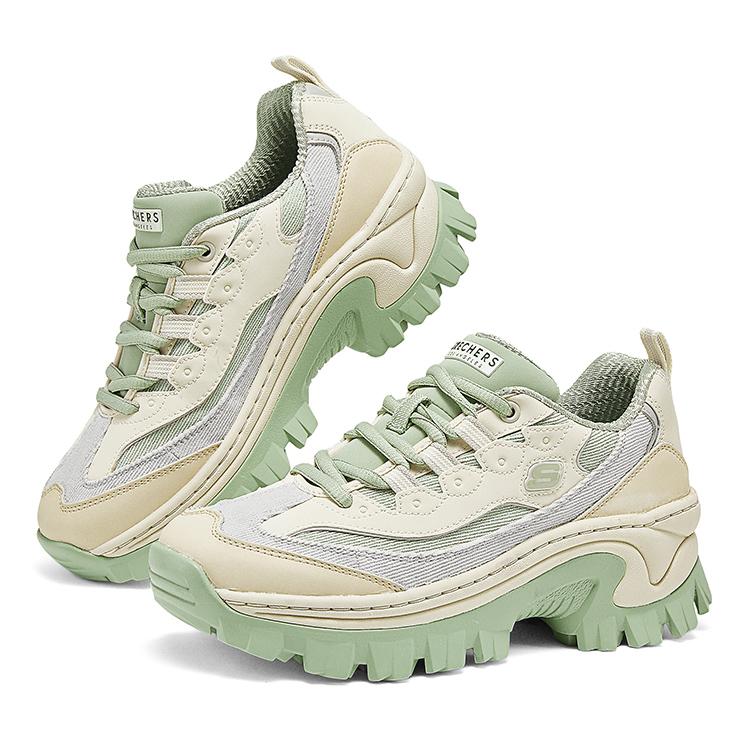 Skechers Zapatos Hi-Ryze Pastel de Miel Cómodos Versátiles de Caña Baja Zapatillas Tipo Papá para Mujer Verde Menta 177234-SAGE