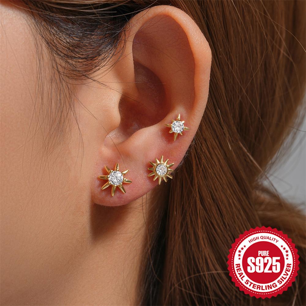 Triple Diamond Wear Earrings Earrings Earrings Set 3 Earrings Set