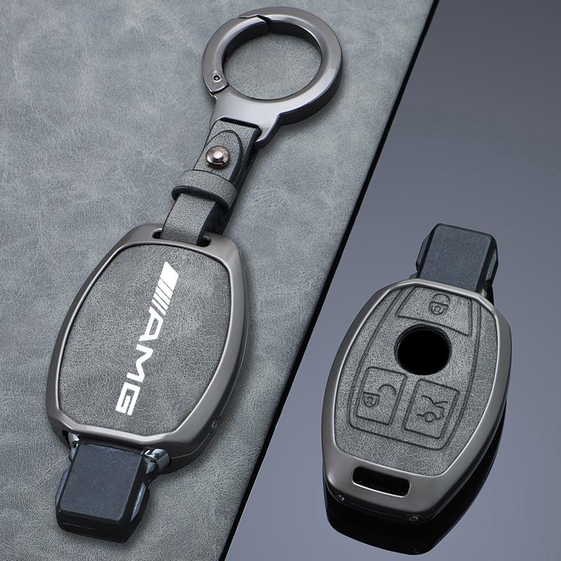 Car Key Case Cover Shell for Mercedes Benz AMG W204 W463 W176 W251 W205 A200 A260 A C R G Class GLA CLA GLK GLC CLS Keychain