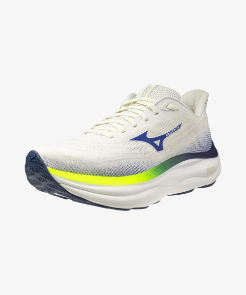 Mizuno Wave Sky 9 Superwide - Snow White:Surf the Web:Lightning Yellow [J1GC251151]