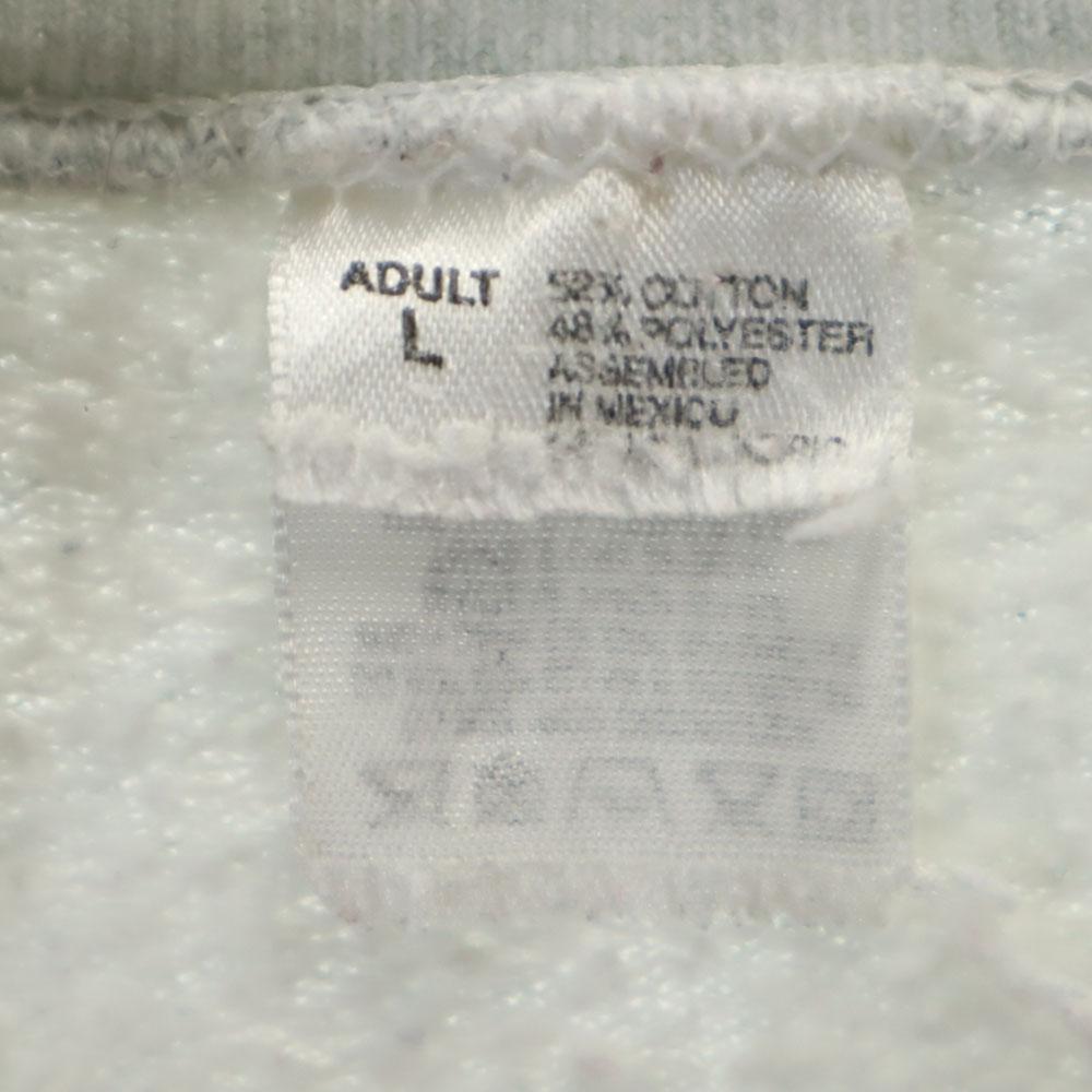 OLD 90s Bird Print Long Sleeve Sweat Trainer L Fleece-lined Bird Men's Used