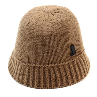 Universal Chemistry Basic Beige Knit Bucket Hat Knit