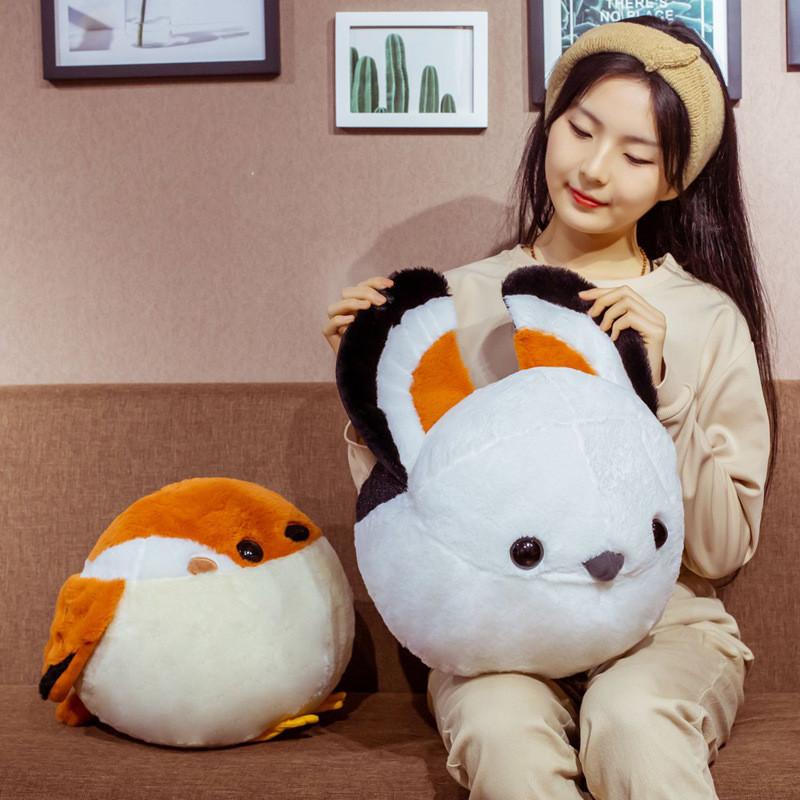 Artificial Sparrow Plush Toy Doll Throw Pillow Children Holiday Comfort Gift