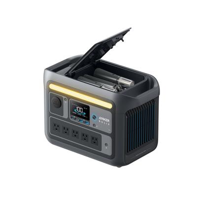 Přenosná napájecí stanice Anker Solix C800 Plus, přenosný napájecí zdroj, 768 Wh, plné nabití za 58 minut, vysoký výkon AC 1200 W, okamžitý maximum 5, dlouhá životnost