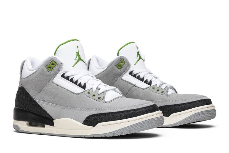 Men's Sneakers Nike Jordan 3 Retro Chlorophyll Light Smoke Grey/Chlorophyll-Black-White