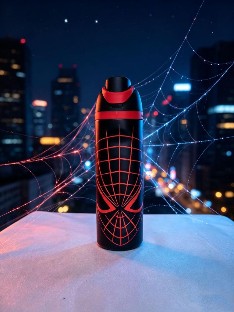 Owala Stainless Steel Insulated Cup Spider-man Portable Straw Cup Sports Water Bottle