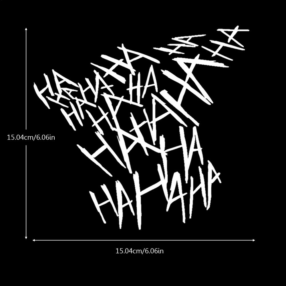 Funny motorcycle helmet sticker Hahaha Reflective Type Motorbike Vinyl Waterproof For Bumper Refrigerator Door Car Headlights