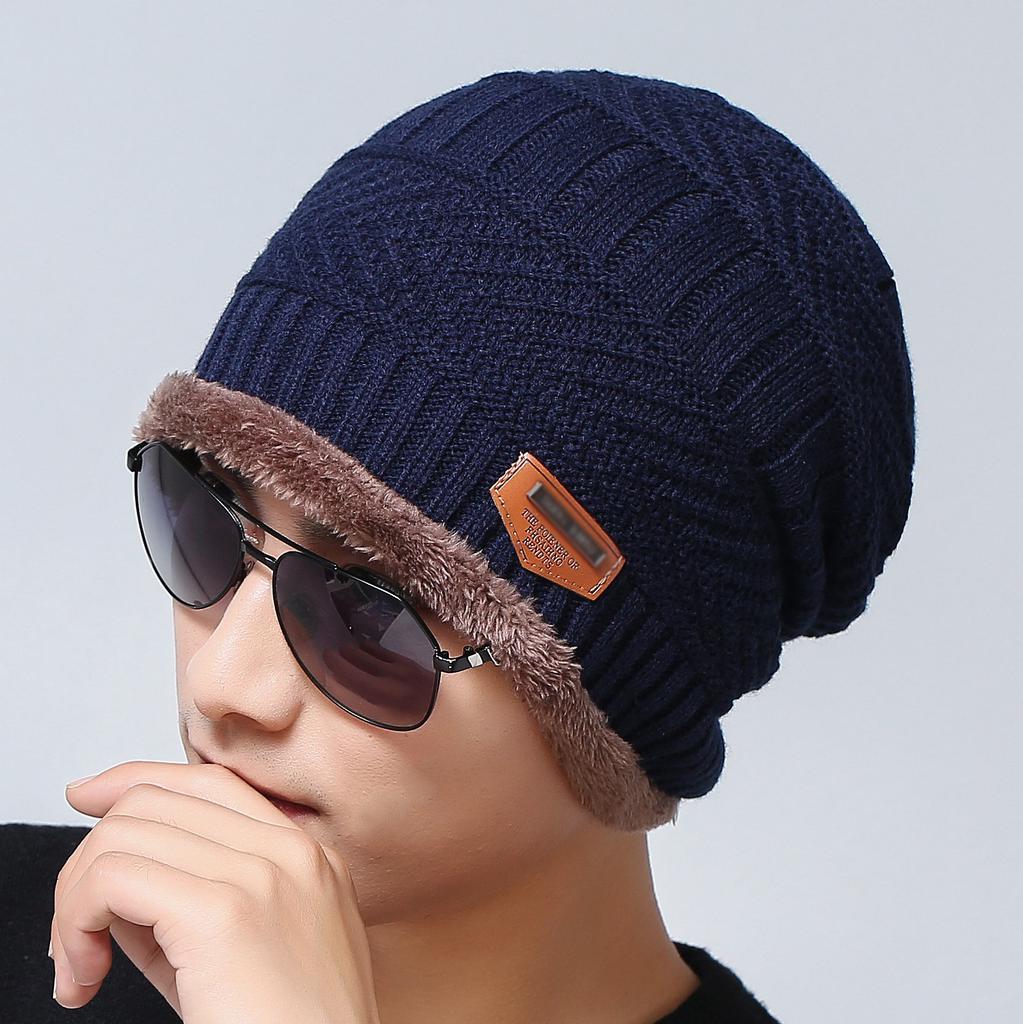 Adult and Children Winter Fleece Hat Scarf Thicken Knit Windproof Hats Bib Scarves Children Parent-child Hat