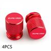 Car Wheel Tire Valve Caps Tyre Stem Covers Airdust Waterproof For Mitsubishi Eclipse Cross Badge Ralli Art 4PCS