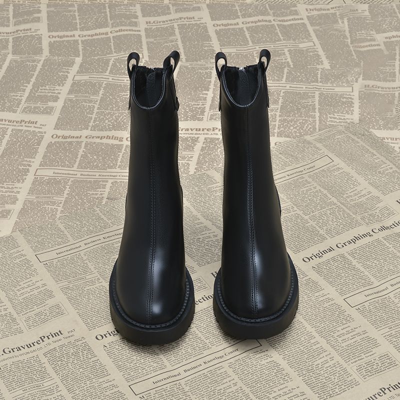 Fashion Ankle Boots for Women Zip Height Increasing Non Slip Korean Style Booties Fashion 2025 Trend Y2k New Rock Hot Woman Short Shoes
