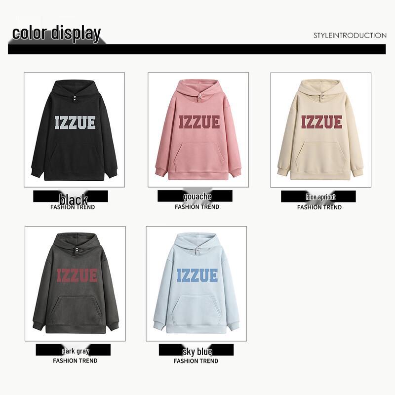 Izzue American High Street Wildleder-Hoodie