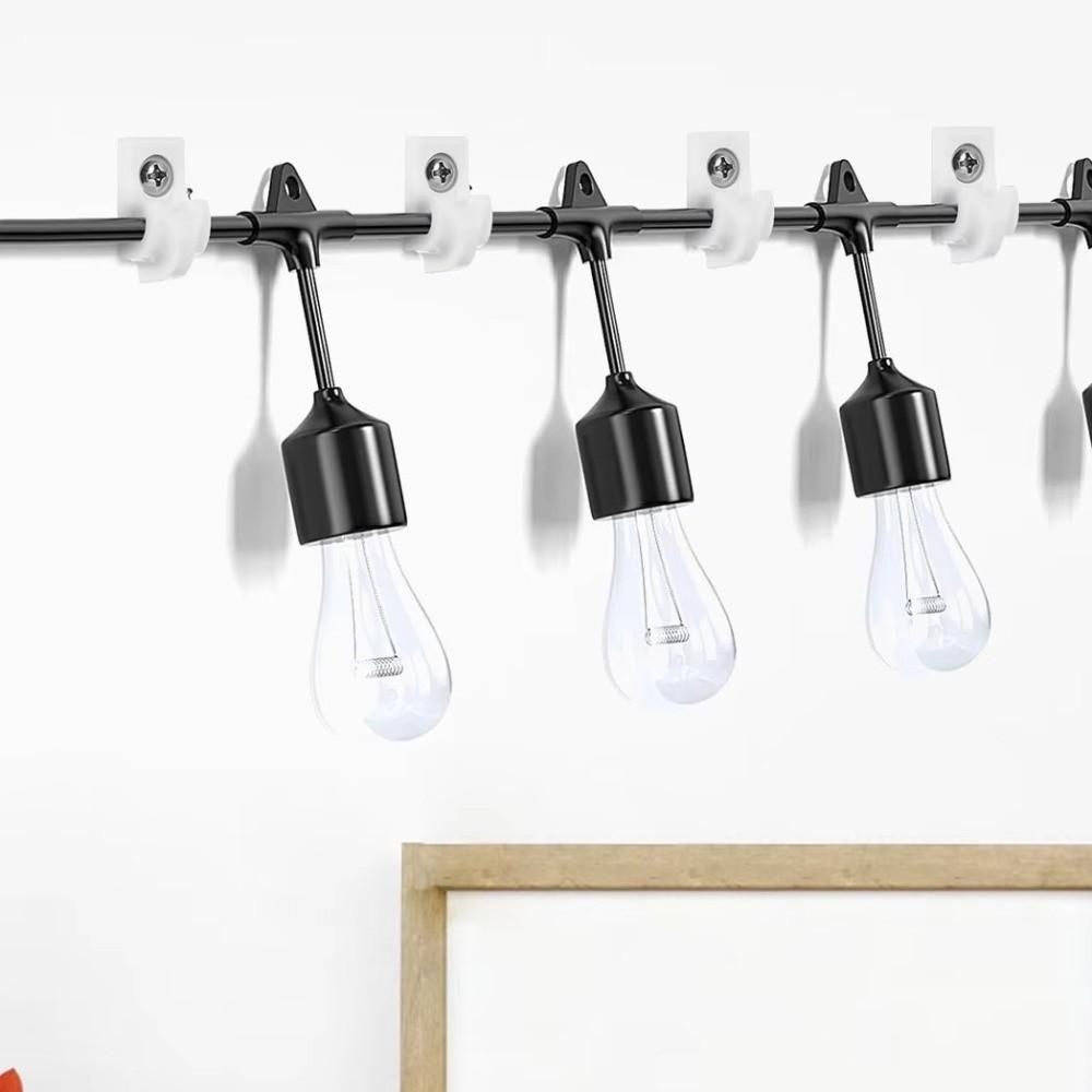 10pcs/set Weatherproof Hanger Hooks Plastic Patio Clips Wire Bundle Holder  Kitchen Bathroom Storage