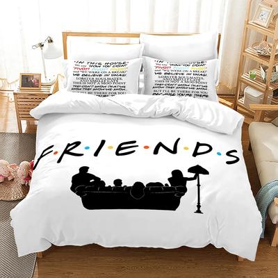 3D Printed Friends Bedding Set Duvet Cover With Pillowcase Twin Full Queen King Bedclothes Bed Linen