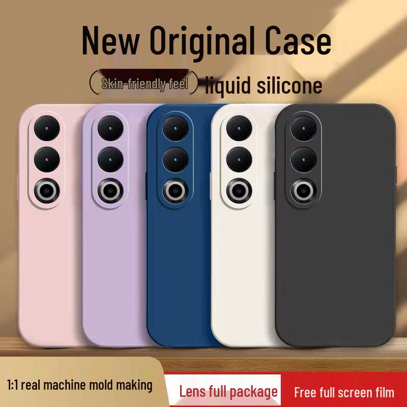 OnePlus Ace 3V Liquid Silicone Drop-proof Phone Case - Solid Color, Full Coverage, Skin-friendly, Simple Style