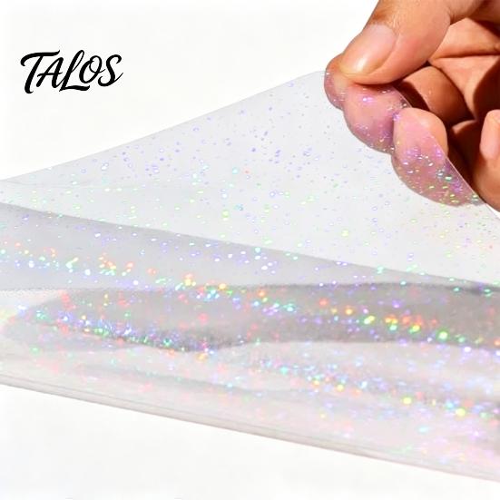 Selbstklebendes Laminierpapier 2 Stück Holografische Folie, mit schillerndem Regenbogeneffekt, Wasserdicht, Professionelle Zubehörteile für Karten, Kratzfest