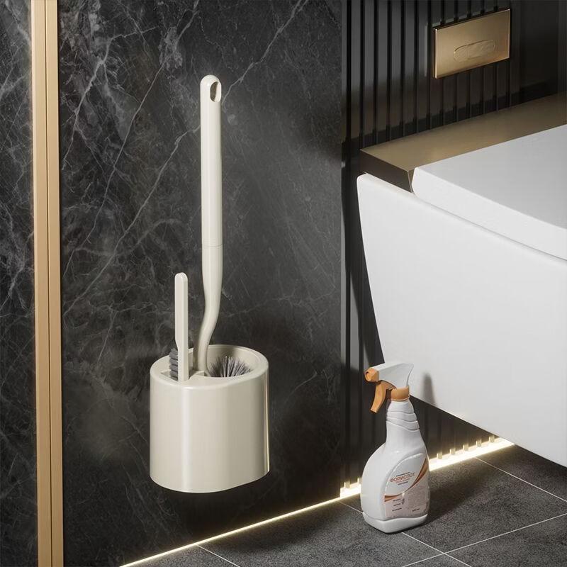 Wall-Mounted Toilet Brush Set