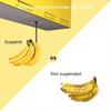 2 Stück Wandmontage Bananenhalter Haken 360° Drehung Handtuchhaken Unterschrank Bananenhaken Küche