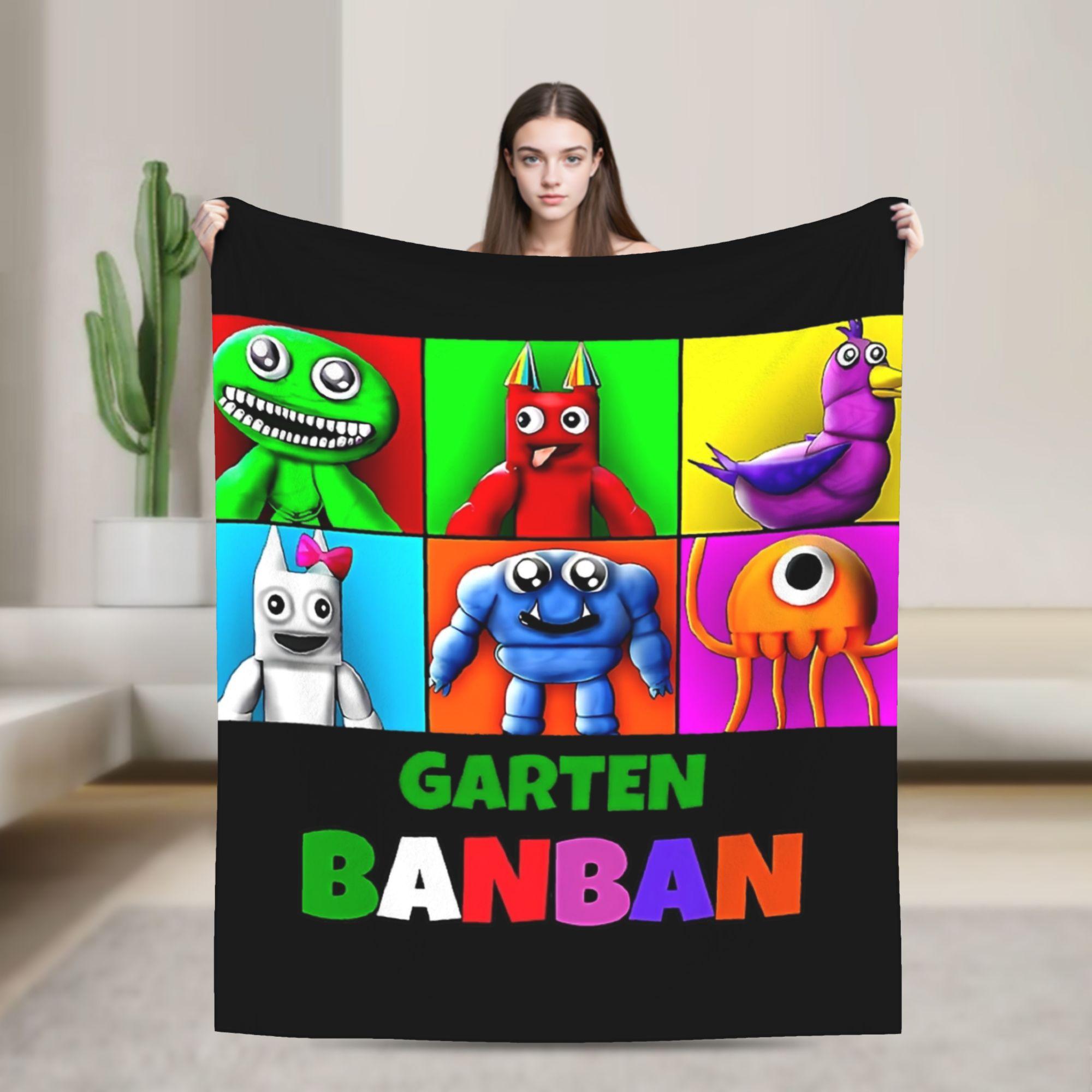 

Garten of banban characters Blanket Super Warm Plush Bedding Throws For Couch Chair Airplane Travel Flannel Bedspread Bed Cover 130x150cm