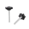6Pcs Industrial Screws Ergonomic Knob Plastic Tighten Bolt Knob Hexagonal Head Handle Hand Screw Plastic Tighten Bolt