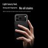 iPhone 17 Pro Max Plain Leather Business Case with AI Button