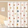 Hàndùn Lucky Flowers Waterproof Shower Curtain Set