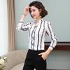 Women's Slim Long-Sleeve Floral Chiffon Shirt - Spring/Autumn 2020 Korean Style