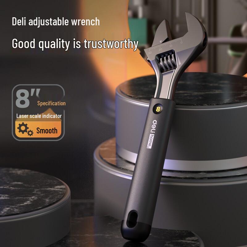 Deli Home Series 8-inch Adjustable Wrench