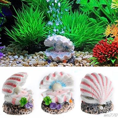 Conchiglia Perla Pietra d'Aria Acquario Serbatoio Pesci Ornamento Bolla Conchiglia Decorazione Bollicine