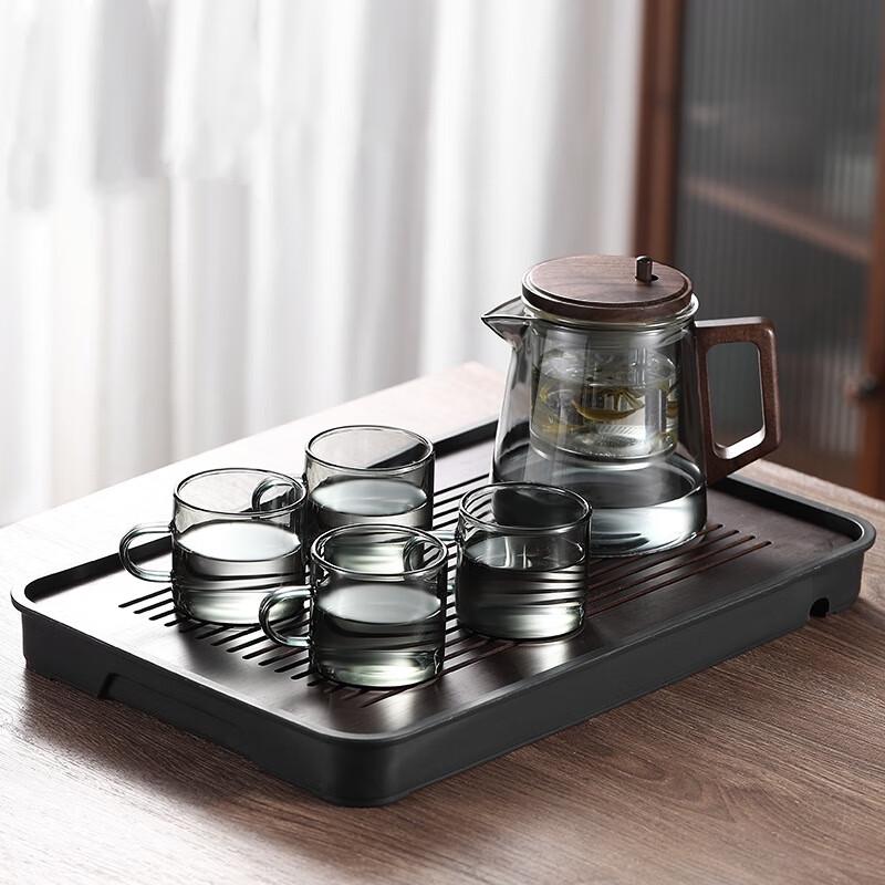 Shangqi Tea Infuser Set with Walnut Handle and Tray