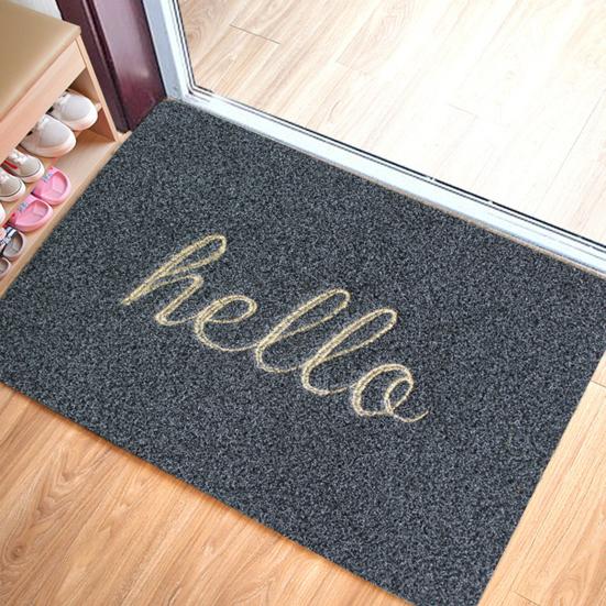 Front Door Mat Welcome Letter Print Home Decor Durable Front Entrance Floor