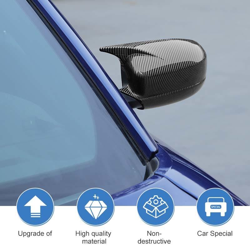 Car Rearview Mirror Decorative Frame Cover For Dodge Charger 2010 Up Car Exterior Accessories , ABS Plastic