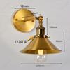 LED Minimalist Retro Gold E27 Wall Lamp Bedroom Bedside Lamp Home Dining Hall Corridor Staircase Decoration Lighting Fixture