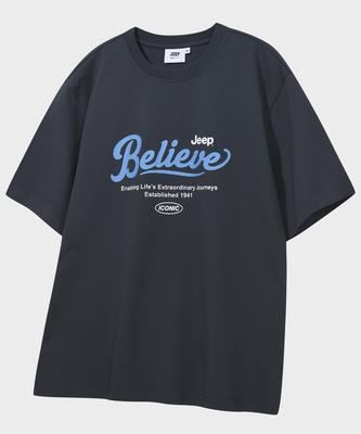 JEEP Jeep Believe Crack Logo Short Sleeve T-Shirt (Jr5Tsu162Dg)