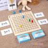 Montessori Wooden Math 99 Multiplication Table Arithmetic Teaching Aids With Cards for Children Party Christmas Preschool Gift