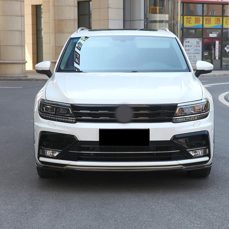Front Bumper Mesh Center Grille Grill Moulding Strips Cover Trim For Tiguan MK2 2016- Car Styling Decoration Accessories