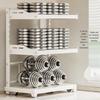 Multi-Functional Kitchen Microwave and Rice Cooker Storage Rack