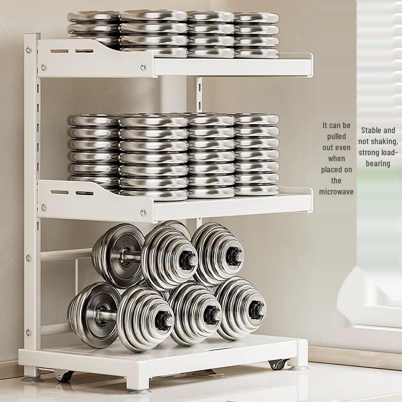 Multi-Functional Kitchen Microwave and Rice Cooker Storage Rack