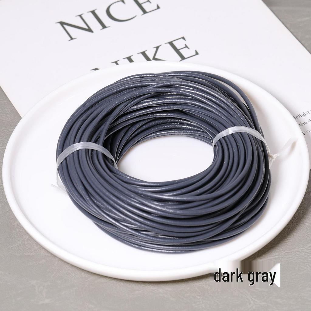 3MM Colored Leather Cord for DIY Jewelry: Round Leather Strip for Bracelet and Necklace Crafting