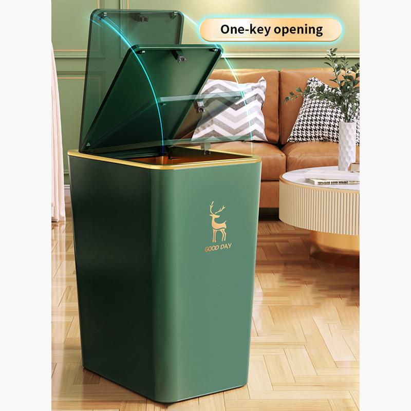 Rectangular Trash Can Kitchen Bathroom Toilet Trash Can Living Room With Lid Waste Bin Nordic Garbage Bin 9L 13L