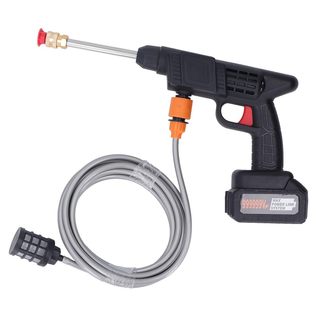 Cordless Car Washer High Pressure Handheld Power Washer Gun for Flower Watering Floor Cleaning 100‑240V EU Plug
